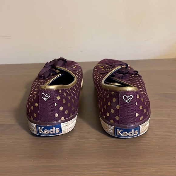 Keds x Taylor Swift Purple and Gold Polka Dot Shoes - Women’s Size 8.5 - Picture 5 of 8